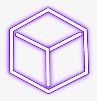 Neon Sticker - Cube Icon Png