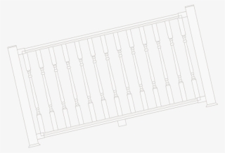 Railing Line Drawing By Tidewater Virginia Peninsula - Outdoor Bench