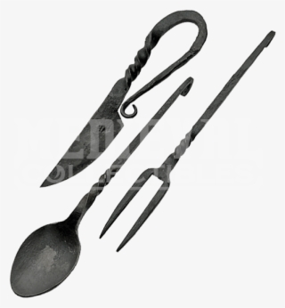 3 Piece Medieval Feasting Set Zs Hs 7885 Medieval Collectibles - Spoon
