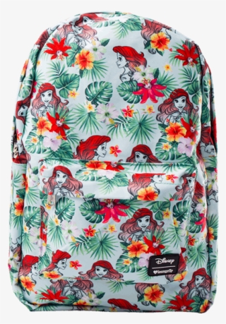 The Little Mermaid Ariel Tropical Loungefly Backpack - Laptop Bag