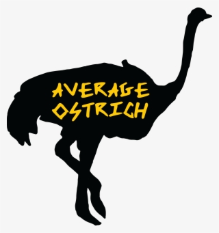Ostrich Silhouette Transfer Sticker - Illustration