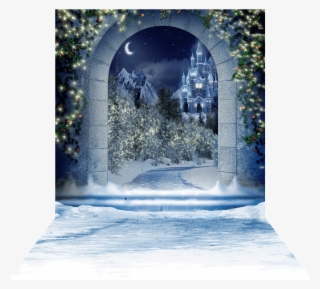 3 Dimensional View Of - Winter Formal Backdrops