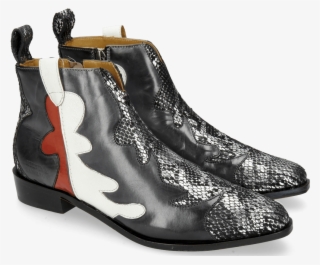 Ankle Boots Marlin 7 Snake Silver Black London Fog - Chelsea Boot