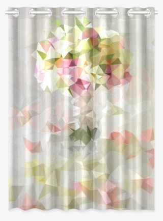 Low Poly Pastel Flower New Window Curtain 52" X 72"