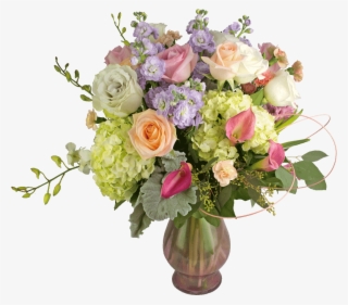 Romantic Pastels Bouquet - Garden Roses