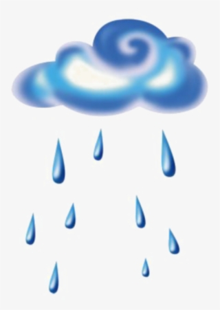 Nube Sticker - Rain Watercolor Png