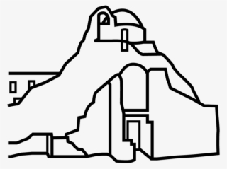 Mykonos Church Of Panagia Paraportiani - Illustration