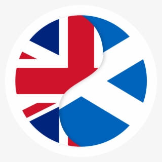 Scotref - Live - Great Britain Flag In Round