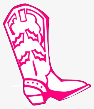 Cowgirl Hat Clipart 26, - Pink Cowboy Boot Png