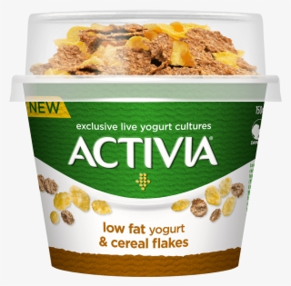 Breakfast Pot Plain Yogurt & Cornflakes - Activia Breakfast Pot