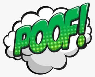 Poof Sticker - Comic Poof