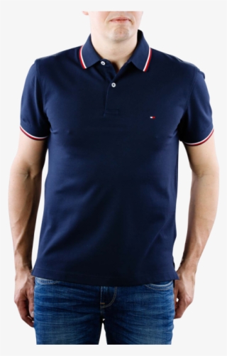 Tommy Hilfiger Tipped Regular Navy Blazer - Polo Shirt