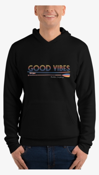Sunset Vintage Logo Fleece Pullover Hoodie In Black - Sweatshirt