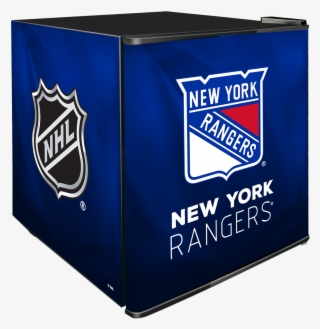 Nhl Solid Door Refrigerated Beverage Center - New York Rangers