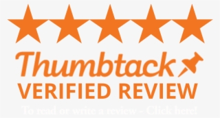 Thumbtack-white - Thumbtack 5 Star Review Logo