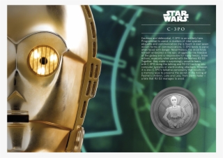 Star Wars™ C3po Silver Proof Medal Cover - Star Wars