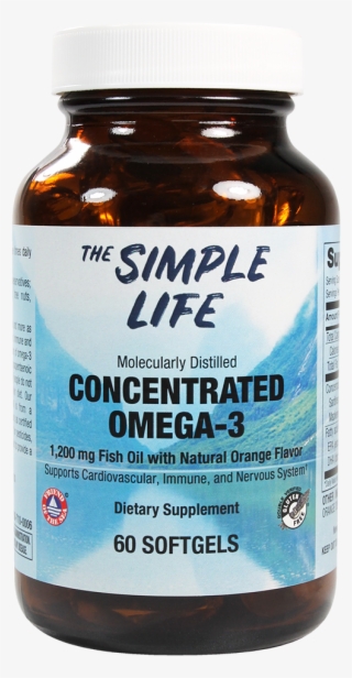 The Simple Life Concentrated Omega 3 Fish Oil - Caffeine
