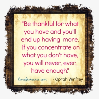 Be Thankful Quote