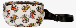 Loungefly X Mickey Rainbow Print Fanny Pack - Belt