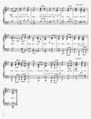 The Star Spangled Banner Sheet Music Composed By John - Sheet Music