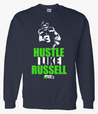 Hustle Like Russell Seahawks - Lit Christmas Sweater