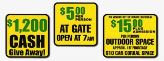 Free Handicap Parking Over 700 Show Cars Camping/restrooms - Sign