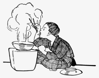 Medium Image - Boy Eating Drawing Png