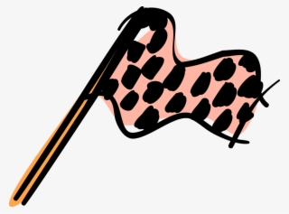 Vector Illustration Of Checkered Or Chequered Flag