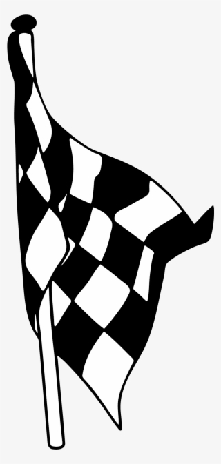 Clip Freeuse Flags Vector Black And White - Racing Flags