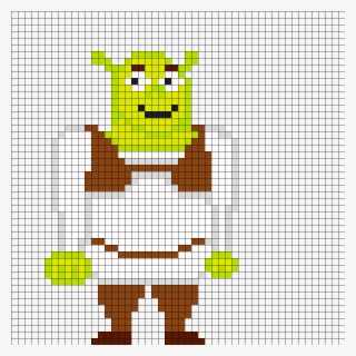 Shrek Perler Bead Pattern Hama Fuse Beads Pinterest - Punto Cruz De Pacman