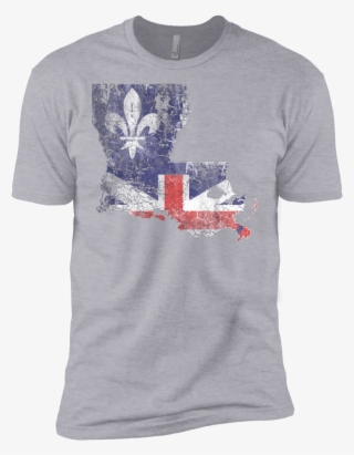 Vintage Baton Rouge Flag Louisiana Outline T-shirt - Shirt
