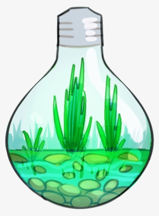 • * Art My Art Green Nature Plants Stickers Artists - Glass Bottle