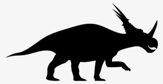 File - Styracosaurus Silhouette - Svg - Dinosaur