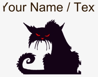 Favorite - Creepy Black Cat Clipart