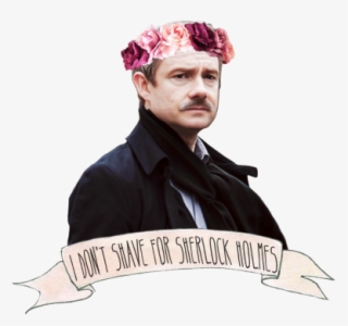 Jared Padalecki Flower Crown Tumblr - Stickers Sherlock