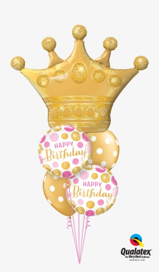 Birthday Golden Crown At London Helium Balloons - Crown Balloons
