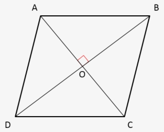 Prove That The Diagonal Of A Rhombus Bisect Each Other - Triangle