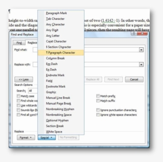 [word2007 Cntl H Find & Replace Dialog Box]