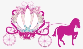Cinderella Clipart Carraige - Princess Horse And Carriage Clipart