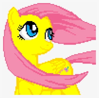 My Little Pony Fluttershy - Template My Little Pony Pixel Art
