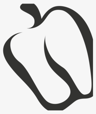 Bell Pepper Black And White Png