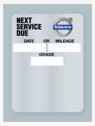 Volvo Oil Change Stickers - Gadget