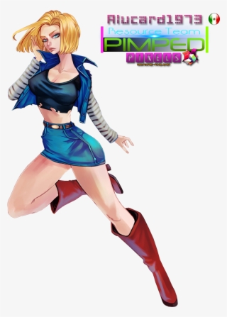 Android 18 Pin Up