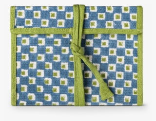 Checkerboard Fabric Wrapped Notebook Blue Green Checkerboard - Brown Pillow Case Texture
