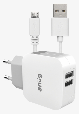 Picture Of Snug 2 Port Usb Home Charger With Micro - Usb Cable