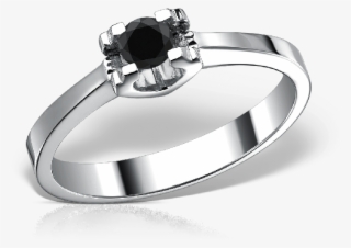 Rose Engagement Ring With Black Diamond Of - Pre-engagement Ring