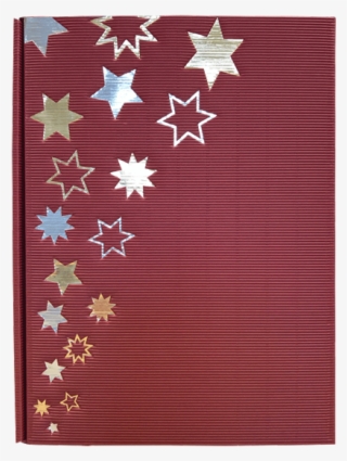 present carton 3er bordeaux stars - flag