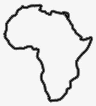 Find Us - Africa Outline Drawing