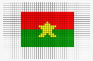 Flag Of Burkina Faso Pixel Art - Russian Flag Pixel Art