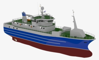 Longliner 48m Render Angle 2 Png - Factory Ship